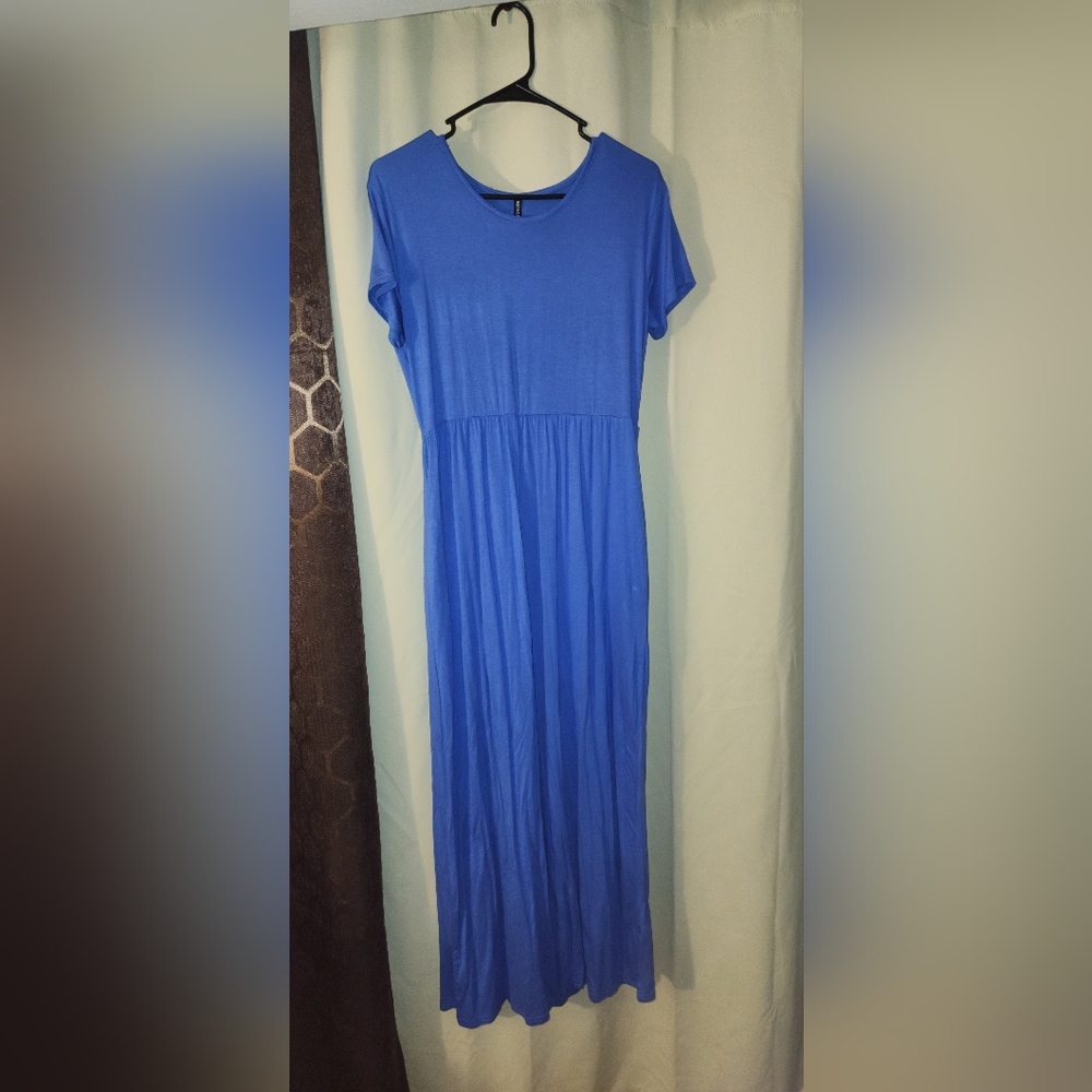 Chic Blue Maxi Dress